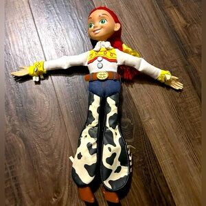 Disney Pixars Toy Story-2 Talking Pull String Works Jesse Doll, 14"  No Hat
